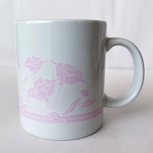 Vintage 1980s Russ Floral Roses Mug